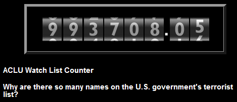 ACLU Watchlist Counter